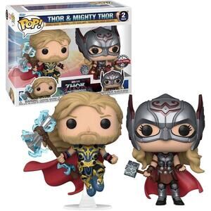 Funko POP! Marvel: Thor 4: Love and Thunder - Thor & Mighty Thor Toy Figure SP.